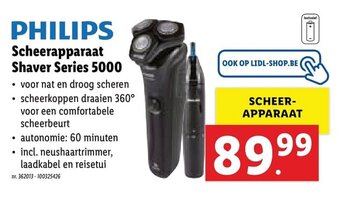 Lidl Philips Scheerapparaat Shaver | Series 5000 aanbieding