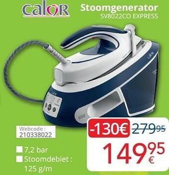 Eldi Calor stoomgenerator sv8022co express aanbieding