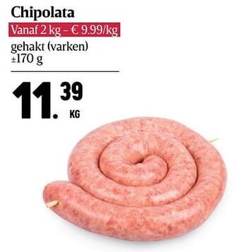 Buurtslagers Chipolata aanbieding