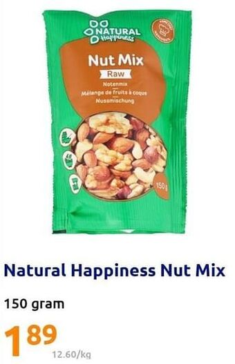 Action Natural happiness nut mix aanbieding