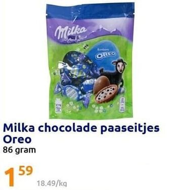 Action Milka chocolade paaseitjes oreo aanbieding