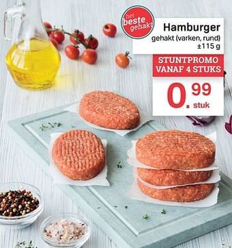 Buurtslagers Hamburger aanbieding