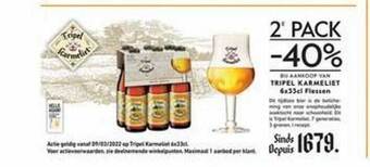Prik en Tik Tripel Karmeliet aanbieding