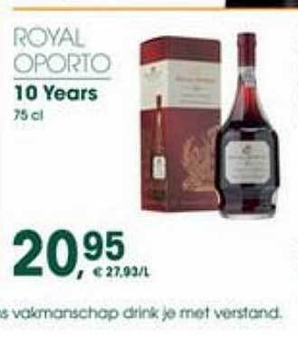 Prik en Tik Royal Oporto 10 Years aanbieding