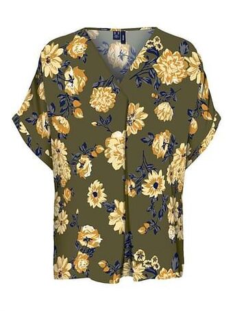 Berca Shoes Vero Moda Shirt Vallot Top Flowers - Bloemen Motief aanbieding
