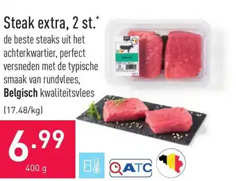 ALDI Steak extra 400gr aanbieding