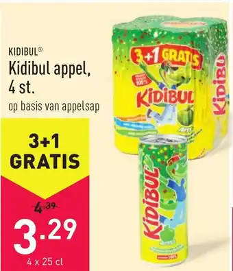 ALDI KIDIBUL Kidibul appel 4*250ml aanbieding