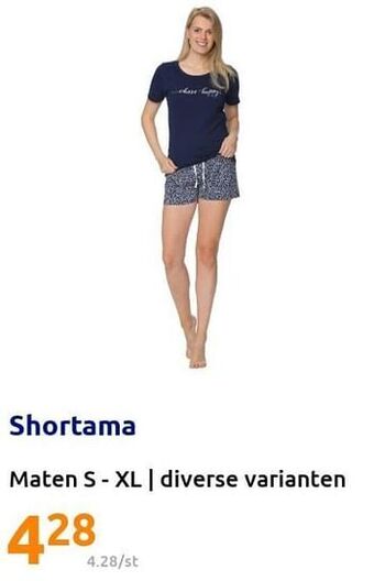 Action Shortama aanbieding