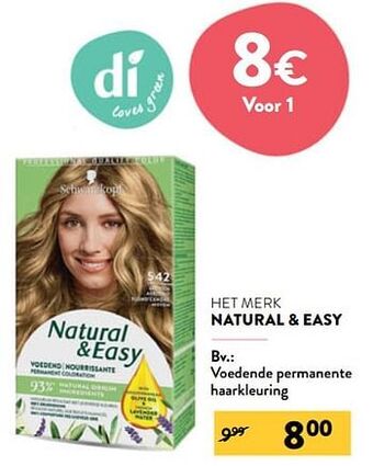 Di Voedende permanente haarkleuring aanbieding
