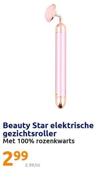 Action Beauty star elektrische gezichtsroller aanbieding