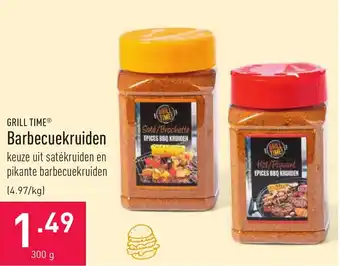 ALDI GRILL TIME Barbecuekruiden 300gr aanbieding