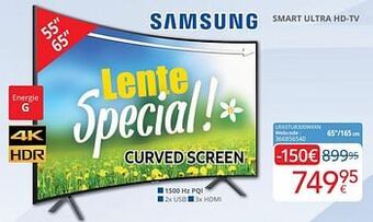 Eldi Samsung smart ultra hd-tv ue65tu8300wxxn aanbieding