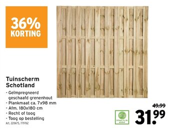 GAMMA Tuinscherm Schotland aanbieding