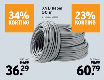 GAMMA XVB kabel 50m aanbieding