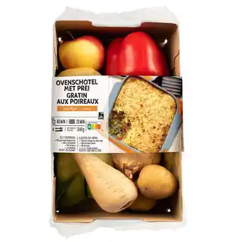 Delhaize Maaltijdbox | prei | ovenschotel aanbieding