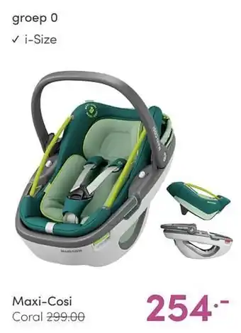 Baby & Tiener Maxi-cosi coral aanbieding