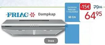 Eldi Friac dampkap dk0060ix aanbieding