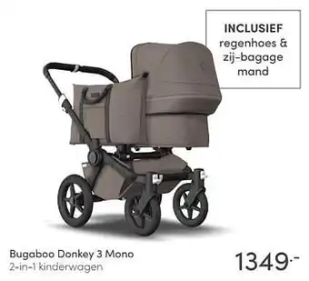 Baby & Tiener Bugaboo donkey 3 mono 2-in-1 kinderwagen aanbieding