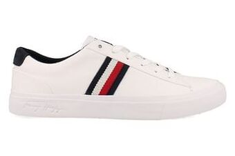 Berca Shoes Tommy Hilfiger Sneaker Laag Heren Corporate Leather Sneaker - Wit aanbieding