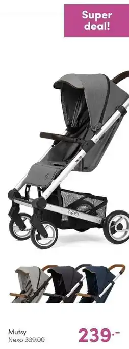 Baby & Tiener Mutsy nexo aanbieding