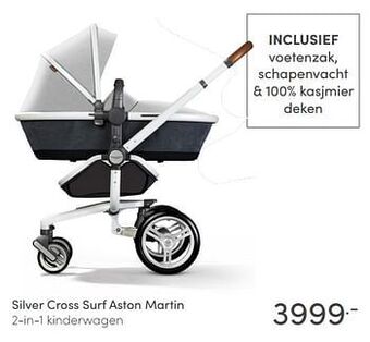 Baby & Tiener Silver cross surf aston martin 2-in-1 kinderwagen aanbieding