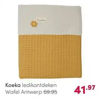 Baby & Tiener Koeka ledikantdeken wafel antwerp aanbieding