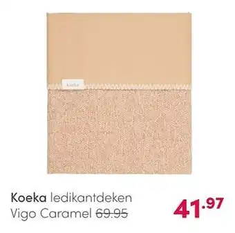 Koeka ledikantdeken vigo caramel