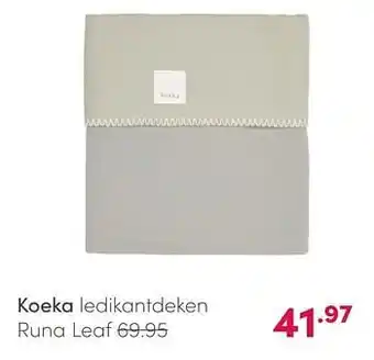 Koeka ledikantdeken runa leaf