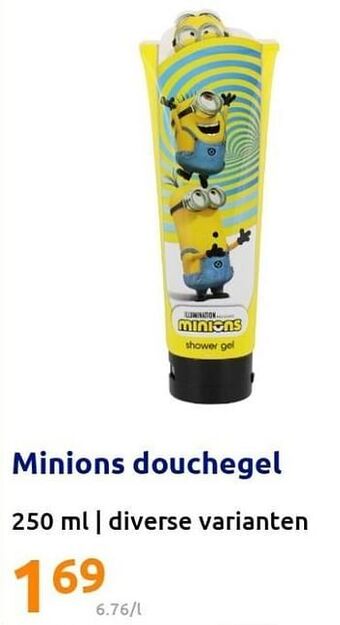 Action Minions douchegel aanbieding
