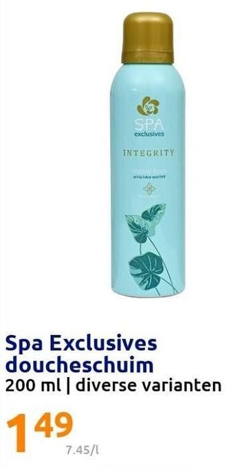 Action Spa exclusives doucheschuim aanbieding