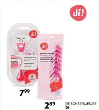 Di De scheermesjes di aanbieding