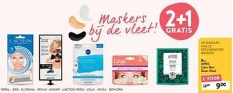 Di April clear skin sheet mask aanbieding