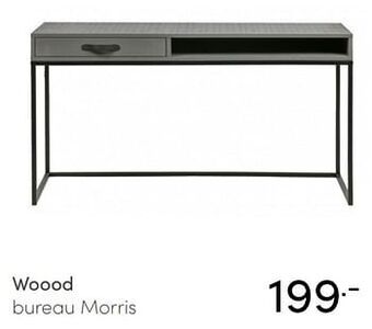 Baby & Tiener Woood bureau morris aanbieding