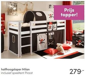 Baby & Tiener Halfhoogslaper milan aanbieding