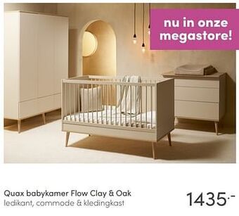 Baby & Tiener Quax babykamer flow clay + oak aanbieding