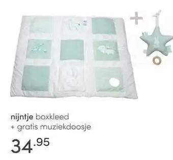Baby & Tiener Nijntje boxkleed + gratis muziekdoosje aanbieding
