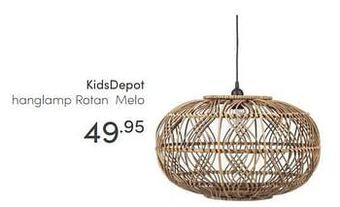 Baby & Tiener Kidsdepot hanglamp rotan melo aanbieding