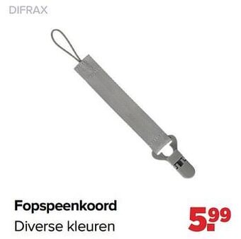 Baby-Dump Difrax fopspeenkoord aanbieding