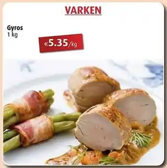 Aronde Varken gyros aanbieding
