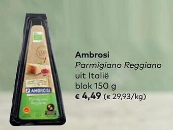 Bio Planet Ambrosi parmigiano reggiano aanbieding