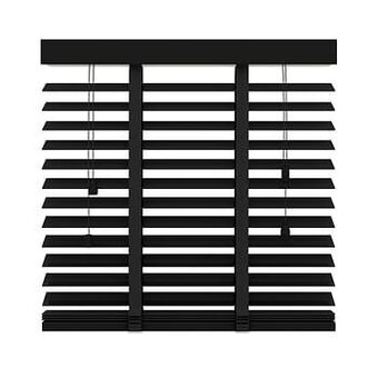 GAMMA GAMMA horizontale jaloezie hout 50 mm 947 mat zwart 200x220 cm aanbieding