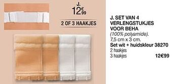 Damart Set van 4 verlengstukjes voor beha aanbieding