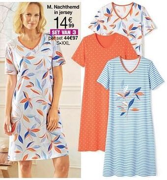 Damart Nachthemd in jersey aanbieding