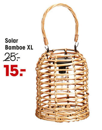 Kwantum Solar Bamboe XL Naturel aanbieding