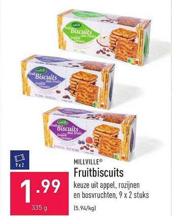 ALDI Fruitbiscuits aanbieding