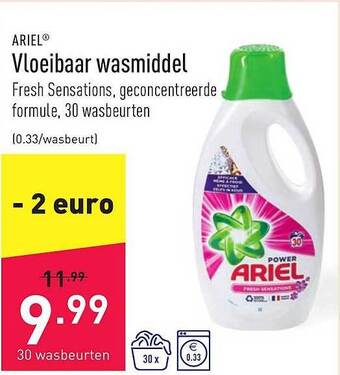 ALDI Vloeibaar Wasmiddel aanbieding