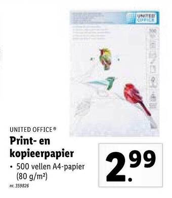 Lidl Print En Kopieerpapier aanbieding