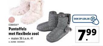 Lidl Pantoffels Met Flexibele Zool aanbieding