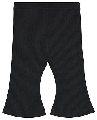 HEMA HEMA Babylegging Flared Katoen Stretch Rib Zwart (zwart) aanbieding