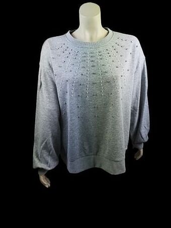 Berca Shoes Vero Moda Trui Dames Parels - Grijs aanbieding